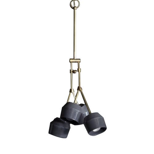 Suspension - SL0209 THE FORCHETTE - Alan Mizrahi Lighting - en laiton / en porcelaine / contemporaine