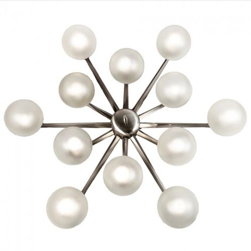Lustre contemporain - DV2881 STELLA - Alan Mizrahi Lighting - en verre / en laiton / à boules