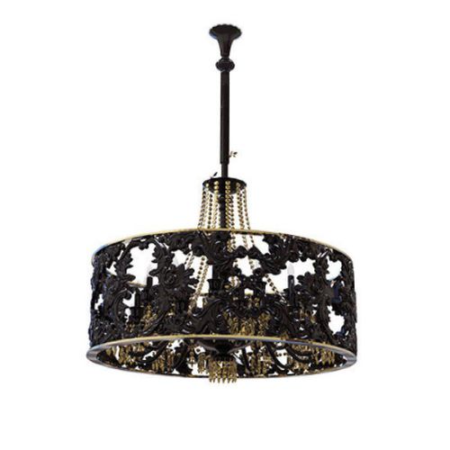 Lustre Art Déco - AM4014 KOKET MUSE - Alan Mizrahi Lighting - en cristal / 12 ampoules / professionnel