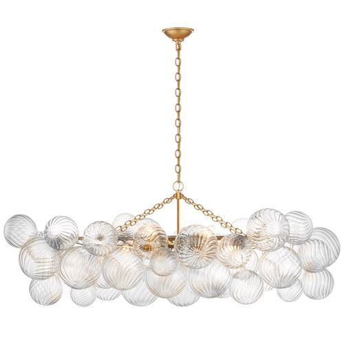 Lustre contemporain - IQ3399 TALIA LINEAR  - Alan Mizrahi Lighting - en métal / en verre / professionnel