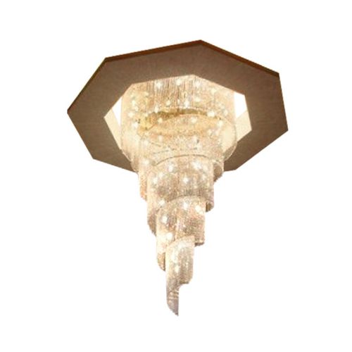 Lustre contemporain - AM9010 THE ROTHSCHILD - Alan Mizrahi Lighting - en acier / en cristal / professionnel