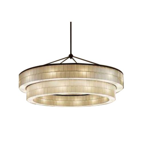 Lustre contemporain - AM9022 DANIEL  - Alan Mizrahi Lighting - en nickel / en acier inoxydable / en verre
