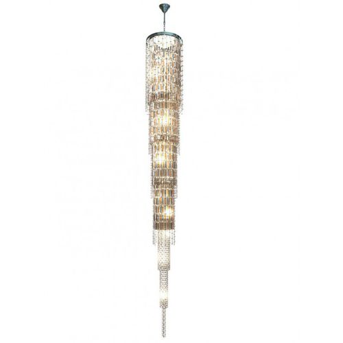 Lustre contemporain - QZ5090 EMPIRE STATE - Alan Mizrahi Lighting - en acier / en cristal / professionnel