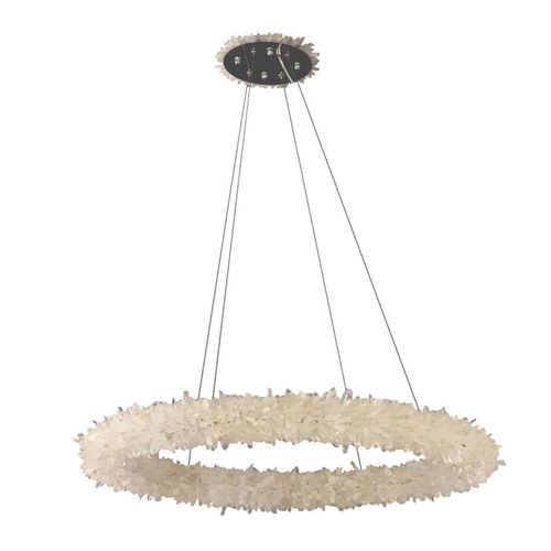 Lustre contemporain - AM084A CESAR - Alan Mizrahi Lighting - en nickel / en cristal / professionnel