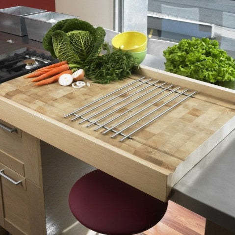 Plan de travail en hêtre - PT - Chabret - de cuisine / beige / ciré