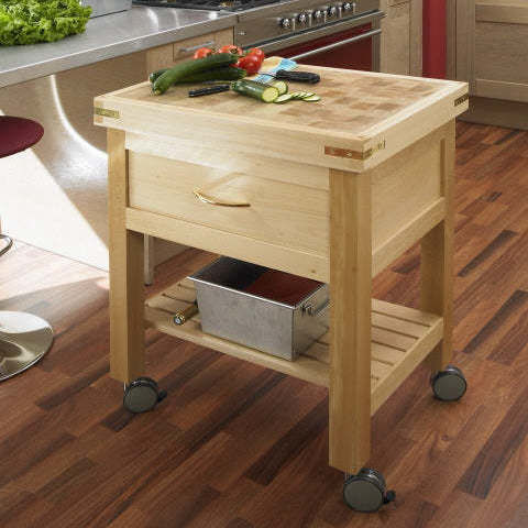 Élément de cuisine mobile - BILDET - Chabret - à roulettes / en îlot / billot