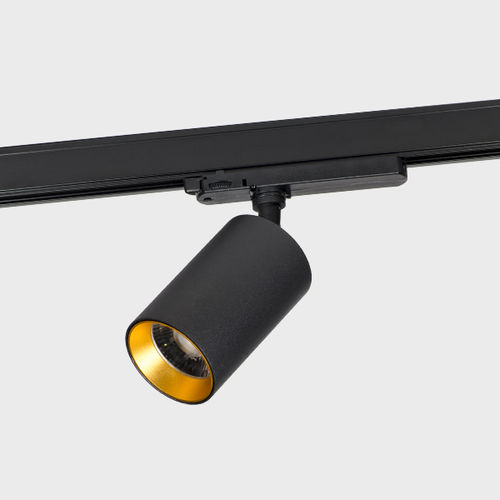 Éclairage sur rail à LED - HERON - Brilumen - rond / en fonte d'aluminium / en aluminium laqué