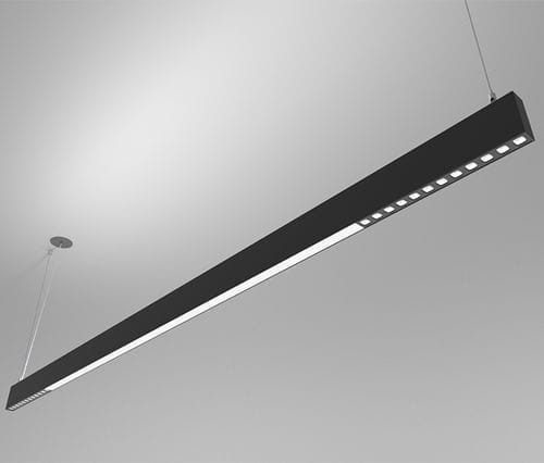 Luminaire suspendu - ORIS SLIM PRO COMBI DIRECT/INDIRECT LIGHT OPAL+LOW GLARE - Brilumen - à LED / linéaire / IP40