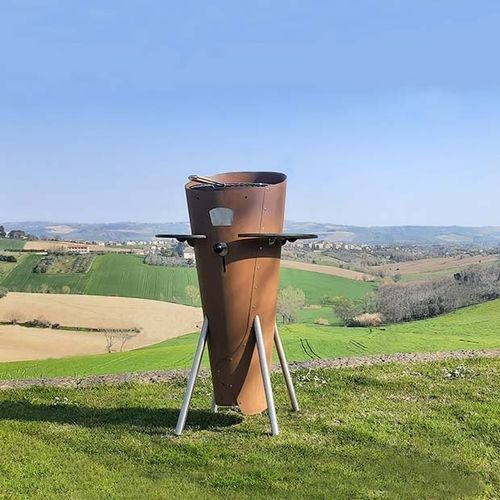 Barbecue à charbon - ConoGrill - Focotto srl - à bois / sur pied / en acier inoxydable