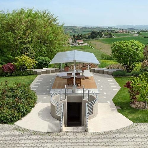 Pergola autoportée - Airoof - Focotto srl - en bois composite / en aluminium / en acier peint