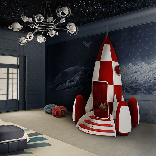 Fauteuil design original - ROCKY ROCKET - Circu - en velours / en fibre de verre / pour enfant