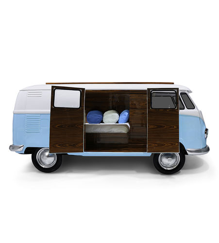 Lit simple - BUN VAN - Circu - design original / tapissé / pour enfant