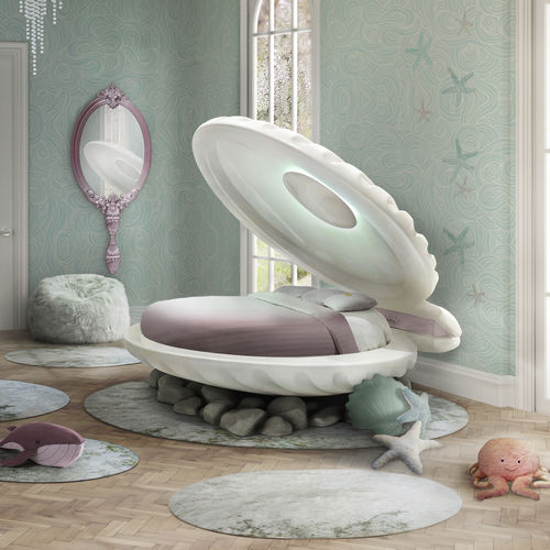Lit simple - LITTLE MERMAID  - Circu - design original / pour enfant / avec éclairage intégré