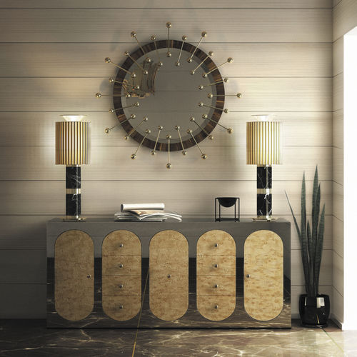 Miroir de salle de bain mural - QUANTUM - Essential Home - suspendu / moderne / rond