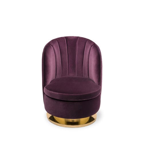 Chauffeuse contemporaine - GABLE - Essential Home - en velours / en coton / en métal