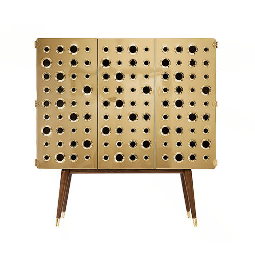 Meuble bar pour chambre d'hôtel - MONOCLES - Essential Home - contemporain / en noyer / en chêne
