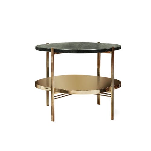 Table d'appoint design - CRAIG - Essential Home - en marbre / avec piètement en laiton poli / avec piètement en laiton brossé