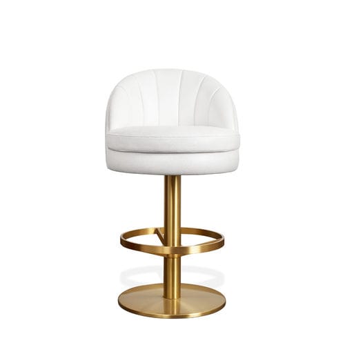 Chaise de bar design - GABLE  - Essential Home - d'intérieur / en velours / en coton