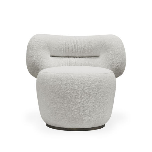 Fauteuil contemporain - ZELDA - Essential Home - en tissu / blanc / couleur personnalisable
