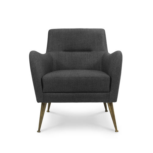 Fauteuil moderne - DANDRIDGE  - Essential Home - en cuir / en tissu / en métal