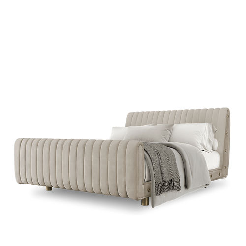 Lit double - SOPHIA - Essential Home - contemporain / tapissé / avec tête de lit