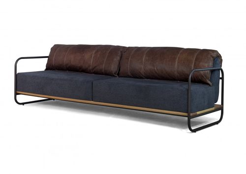 Canapé contemporain - BRERA - Moora - en tissu / en cuir / luge