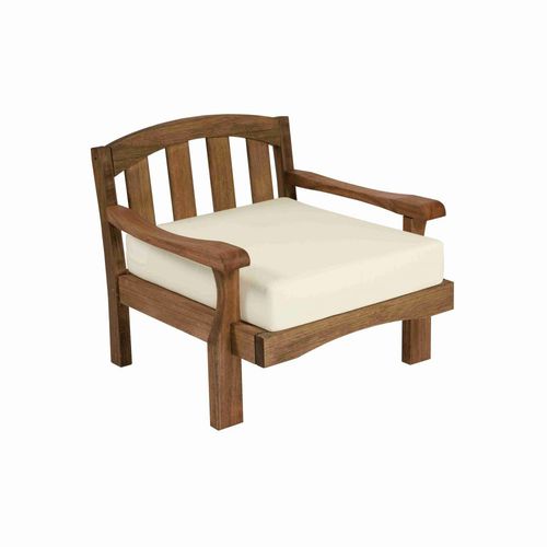 Fauteuil contemporain - JACARTA - Butzke - en tissu / en bois / avec coussin amovible