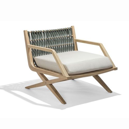 Fauteuil contemporain - UIRAPURU - Butzke - en tissu / en bois / avec coussin amovible