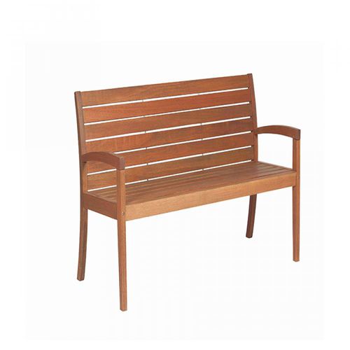 Banc de jardin contemporain - VILA RICA - Butzke - en bois / avec dossier / avec accoudoirs