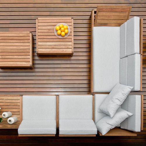 Bain de soleil contemporain - GRASS - Butzke - en bois / dossier ajustable
