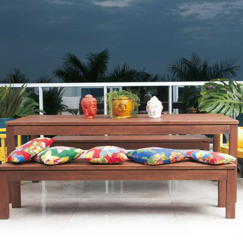 Table contemporaine - ATALAIA - Butzke - en bois / rectangulaire / d'extérieur