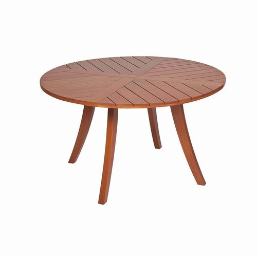 Table contemporaine - MALTA - Butzke - en bois / ronde / d'extérieur