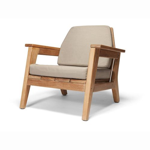 Fauteuil contemporain - MUCURI - Butzke - en tissu / en bois / avec coussin amovible