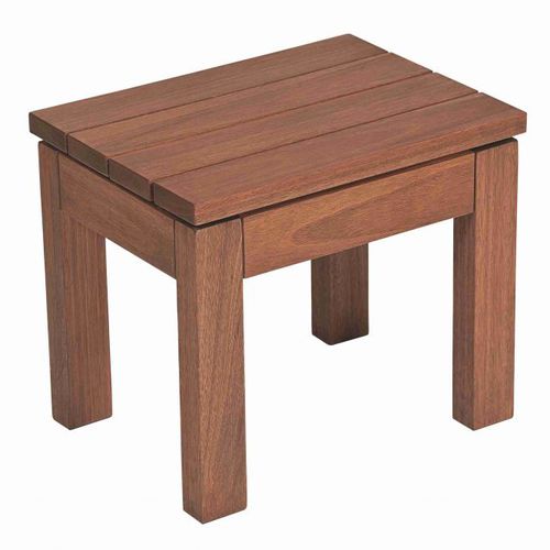 Tabouret contemporain - ADELI - Butzke - en bois / d'extérieur