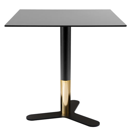 Table contemporaine - PETALI-BI - Vela Arredamenti - en bois / en fer / avec piètement en bois