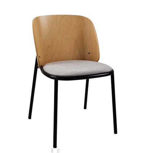 Chaise contemporaine - VELA  - Vela Arredamenti - d'intérieur / en fer / avec piètement en fer