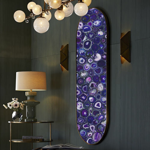 Panneau décoratif mural - Agate Purple 1 - Efesus Stone - pour agencement intérieur / en pierre semi-précieuse / résidentiel