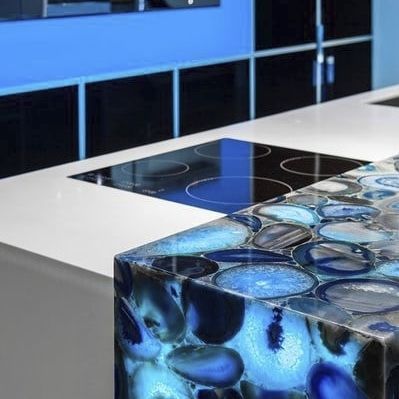 Plan de travail en marbre - Efesus Stone - en CristalPlant® / professionnel / de cuisine
