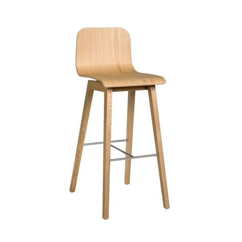 Chaise de bar contemporaine - BANI 1 - BALATON BUTOR - d'intérieur / en bois / avec piètement en bois