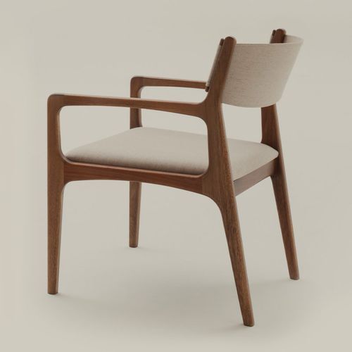 Chaise contemporaine - HELGA - Estudiobola - d'intérieur / en tissu / en cuir