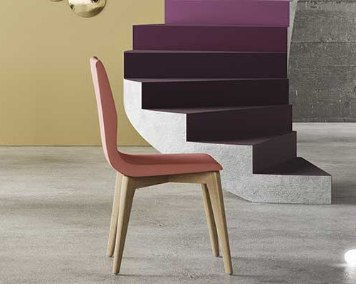 Chaise contemporaine - OPERÀ S - imperial-line - d'intérieur / en tissu / en chêne