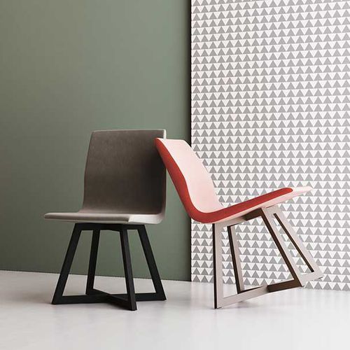 Chaise contemporaine - FENG SHUI - imperial-line - d'intérieur / en tissu / en chêne