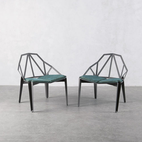Fauteuil design industriel - VETTA - industriaedition - en tissu / en acier
