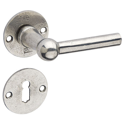 Poignée de porte - M8-R3/38 mm CHEMIN DE FER - Giara - en bronze / classique / aspect argenté