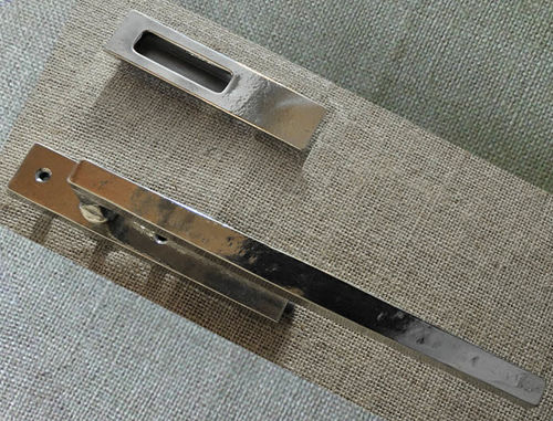 Poignée de tirage pour porte coulissante - QUADRA : 520507 - Giara - en bronze / classique / aspect argenté