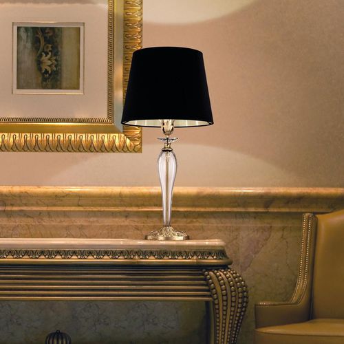 Lampe de table - CONTESSA - grandoluce - en métal chromé / en cristal / en cristal Swarovski®