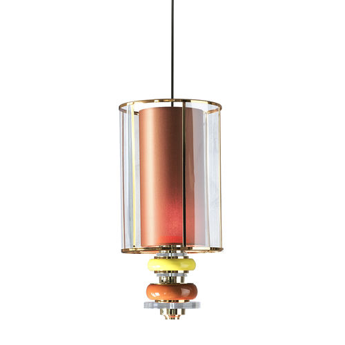 Suspension - 7289 - Sigma L2 - en laiton nickelé / en Plexiglas® / contemporaine