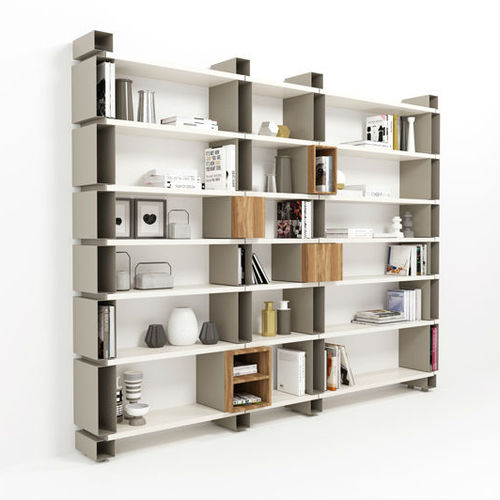 Étagère murale - MODULO - Barel Srl - modulable / contemporaine / en bois laqué