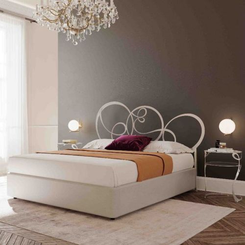 Lit double - GERICO - Barel Srl - classique / tapissé / avec tête de lit