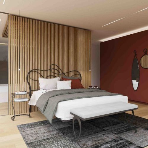 Lit double - MERCURY - Barel Srl - contemporain / avec tête de lit / avec base de rangement